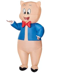 Adult Porky Pig Inflatable Costume - Looney Tunes