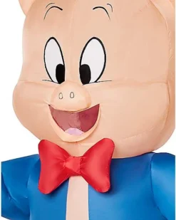 Adult Porky Pig Inflatable Costume - Looney Tunes -Online Halloween Decoration 01547900 c