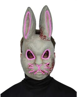 Light-Up EL Wire Bad Bunny Half Mask