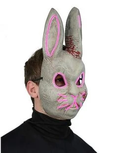 Light-Up EL Wire Bad Bunny Half Mask 5 Light-Up EL Wire Bad Bunny Half Mask -Online Halloween Decoration 01548676 c