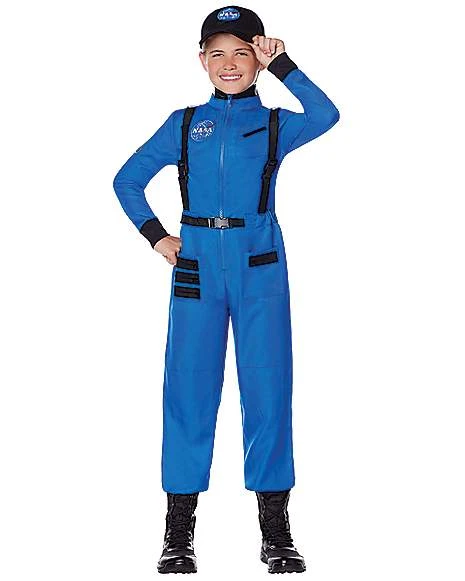 Kids Blue Astronaut Jumpsuit - NASA 1 Kids Blue Astronaut Jumpsuit - NASA