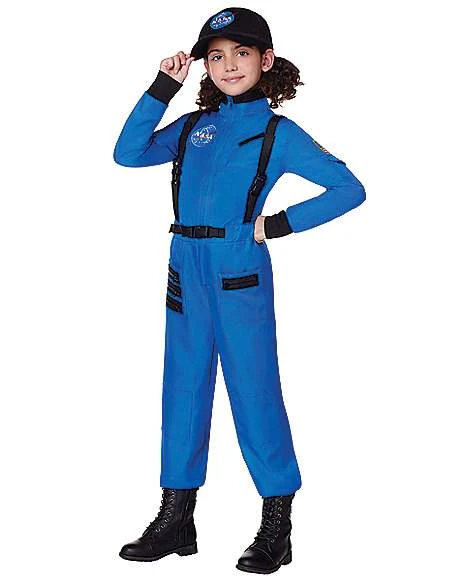 Kids Blue Astronaut Jumpsuit - NASA 3 Kids Blue Astronaut Jumpsuit - NASA - Image 3