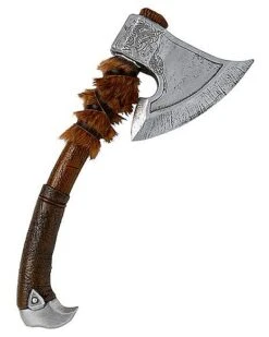 Faux Fur Viking Axe