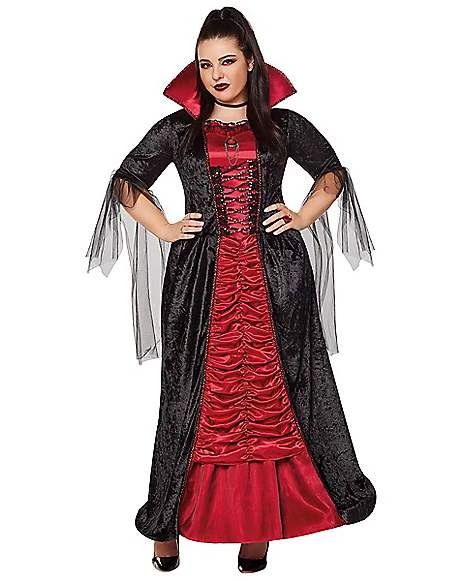 Adult Victorian Vampiress Plus Size Costume 1 Adult Victorian Vampiress Plus Size Costume
