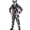 Kids Punk Skeleton Suit Costume