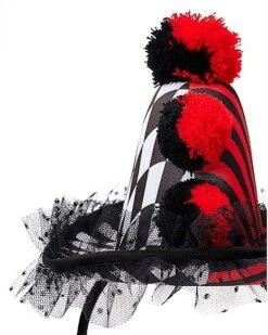 Scary Clown Mini Hat Headband 5 Scary Clown Mini Hat Headband -Online Halloween Decoration 01582360 c