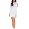 Adult White Long Sleeve Dress