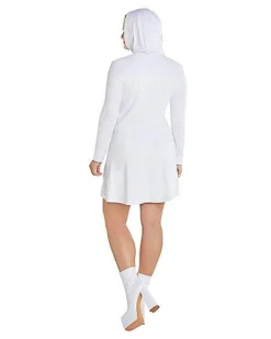Adult White Long Sleeve Dress 7 Adult White Long Sleeve Dress -Online Halloween Decoration 01586270 d