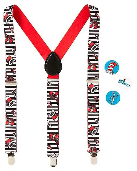 Cat In The Hat Suspenders - Dr. Seuss 1 Cat In The Hat Suspenders - Dr. Seuss
