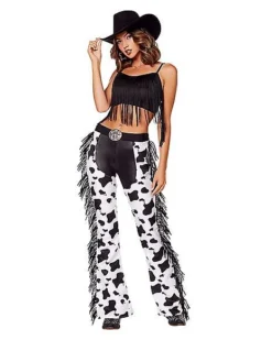 Adult Cow Print Chaps