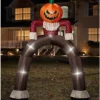 12 Ft Light-Up Pumpkin Scarecrow Inflatable Archway