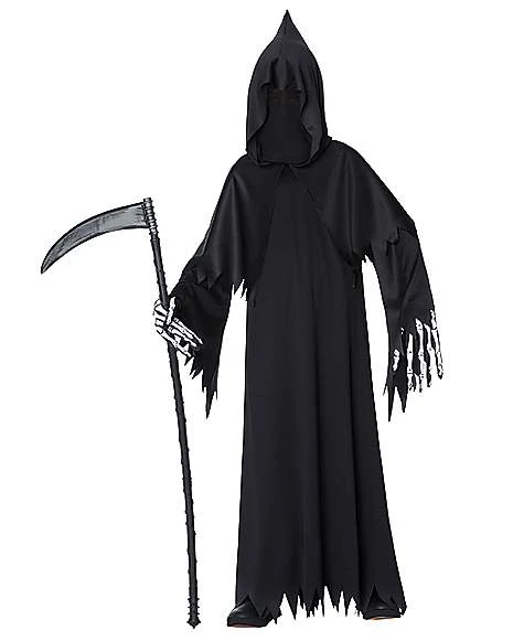 Kids Grim Reaper Costume - Deluxe 1 Kids Grim Reaper Costume - Deluxe