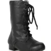 Kids Black Combat Boots