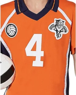 Adult Orange Volleyball Uniform Costume 7 Adult Orange Volleyball Uniform Costume -Online Halloween Decoration 07423783 d