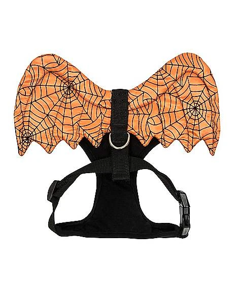 Orange Web Wings Pet Harness 2 Orange Web Wings Pet Harness - Image 2