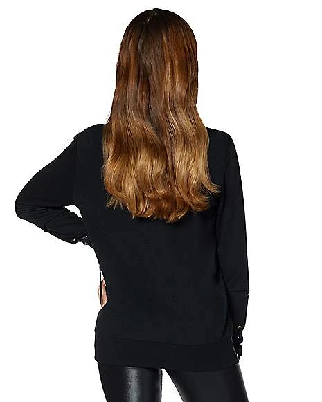 Thackery Binx Cat Sweatshirt - Hocus Pocus 2 Thackery Binx Cat Sweatshirt - Hocus Pocus - Image 2