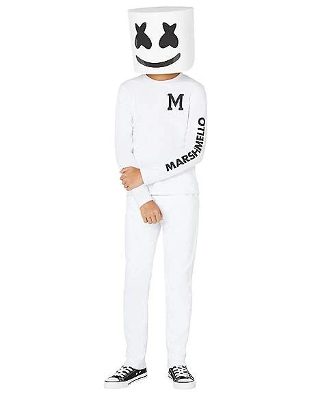 Kids Marshmello Costume 1 Kids Marshmello Costume