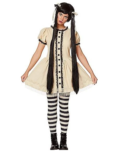 Adult Creepy Doll Costume 1 Adult Creepy Doll Costume